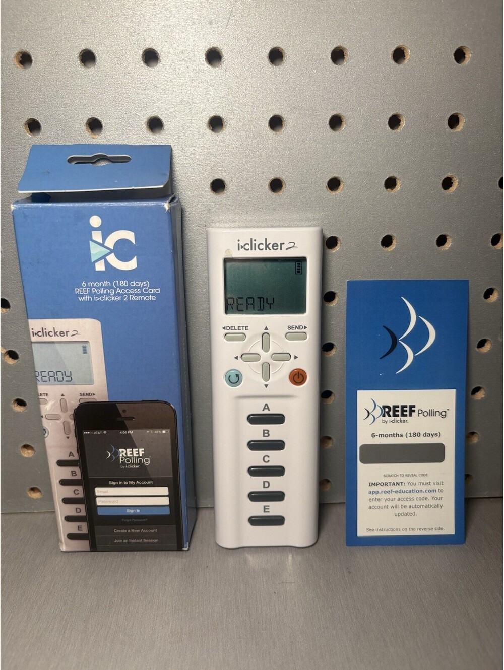 IClicker 2 Student Remote + 6-month REEF Polling Access Card White Tested